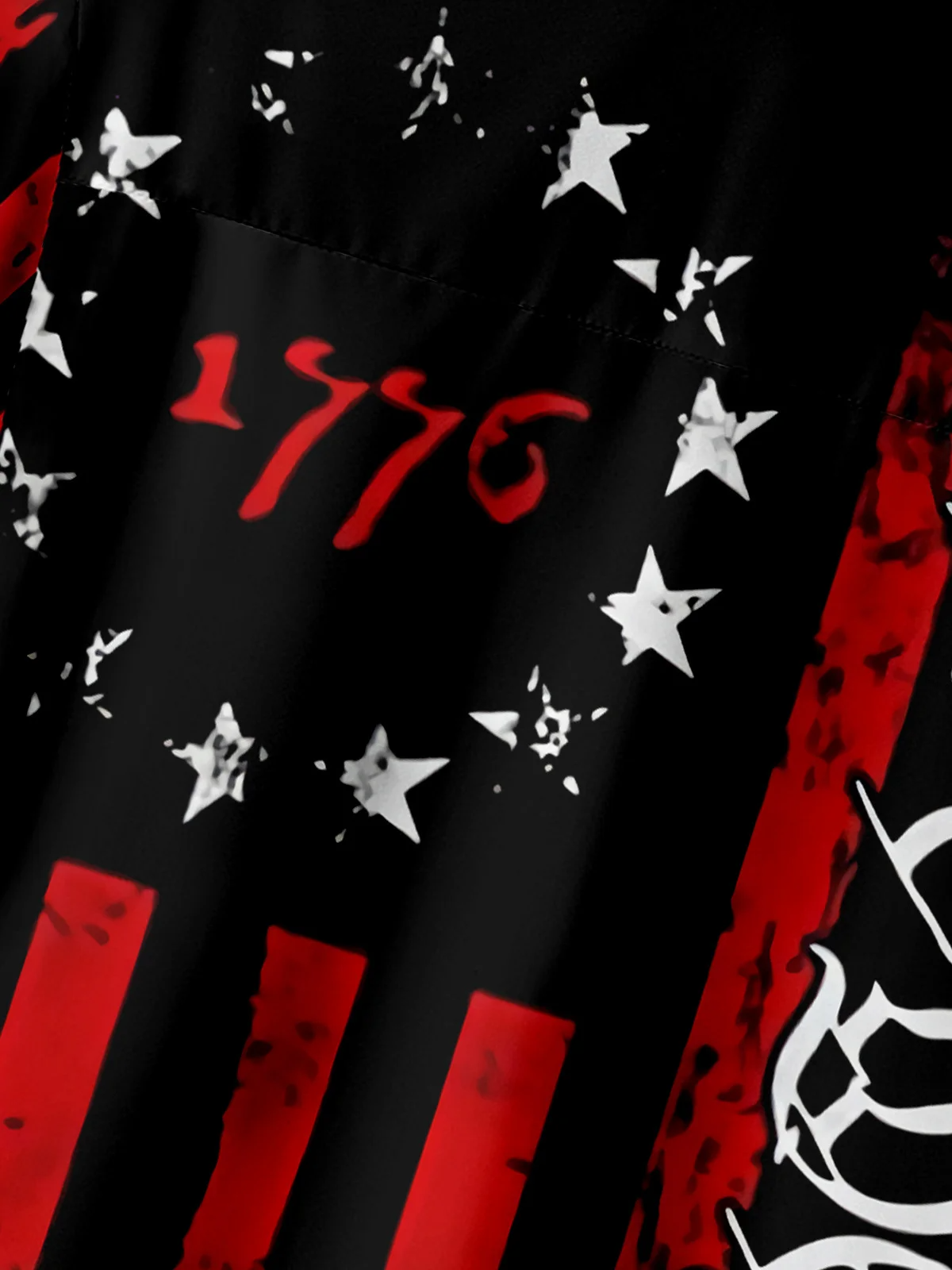 1776 We The People Red And Black Hawaiian Golf Shirt, 250th Anniversary Tropical Vibe Men's Golf Shirt