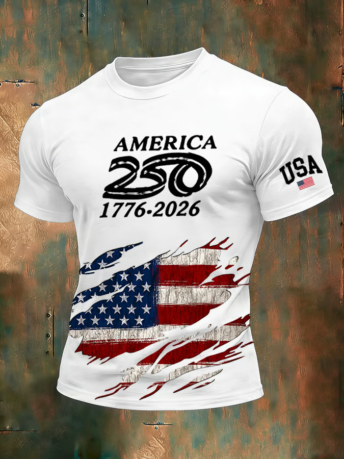America 250 1776-2026 Distressed Patriotic Golf Shirt, 4th Of July Golf Shirt, Golf Shirts For Men
