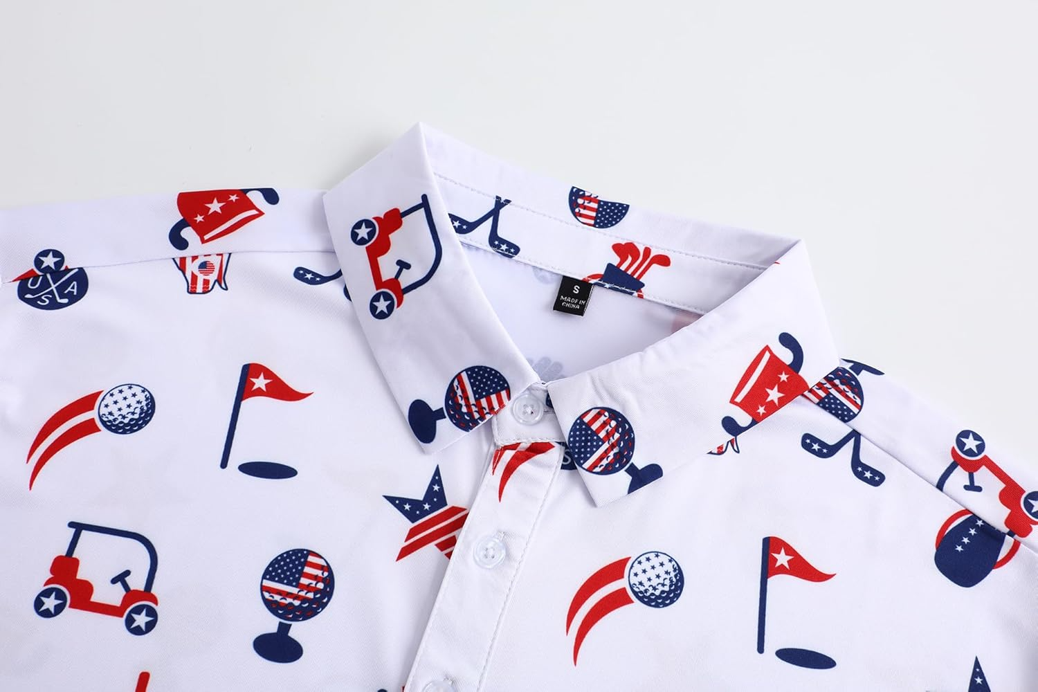 US Patriotic Pride American Flag Golf Polo Shirtlf Gift For Men, Golf Shirts For Men