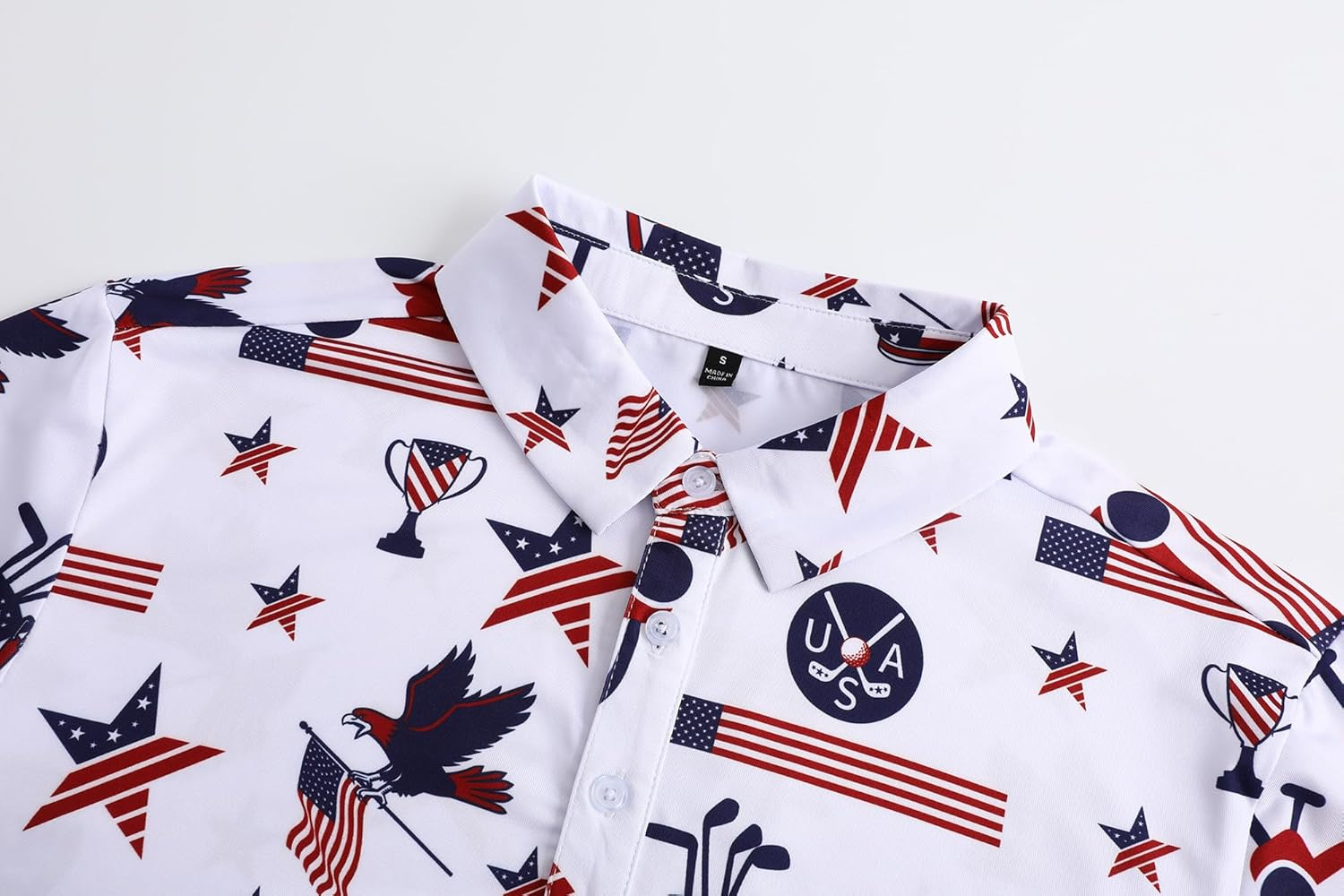 In Golf We Trust 2026 US Patriotic Pride Golf Polo Shirtlf Gift For Men, Golf Shirts For Men