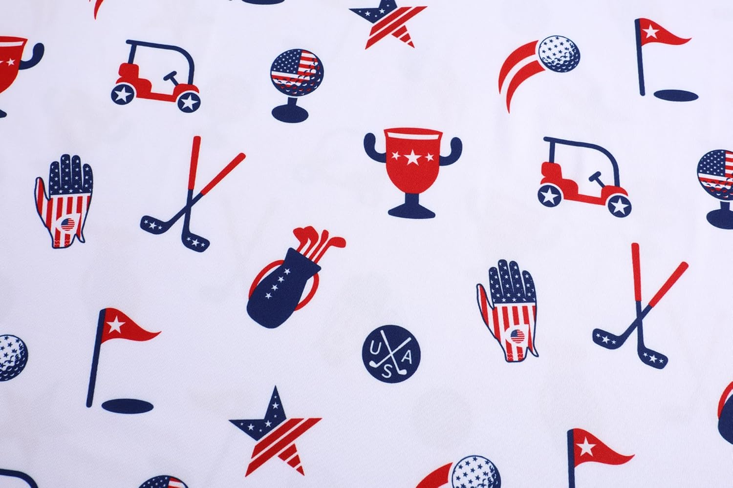 US Patriotic Pride American Flag Golf Polo Shirtlf Gift For Men, Golf Shirts For Men