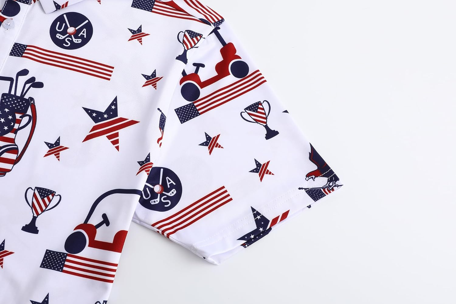 In Golf We Trust 2026 US Patriotic Pride Golf Polo Shirtlf Gift For Men, Golf Shirts For Men
