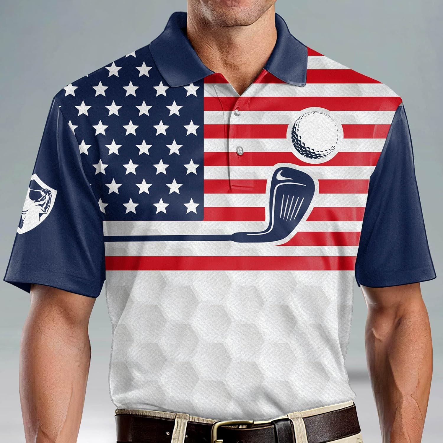 The Older I Get The Harder It Is To Find My Balls American Flag Golf Polo Shirtol Golf Gift, Golfing Apparel