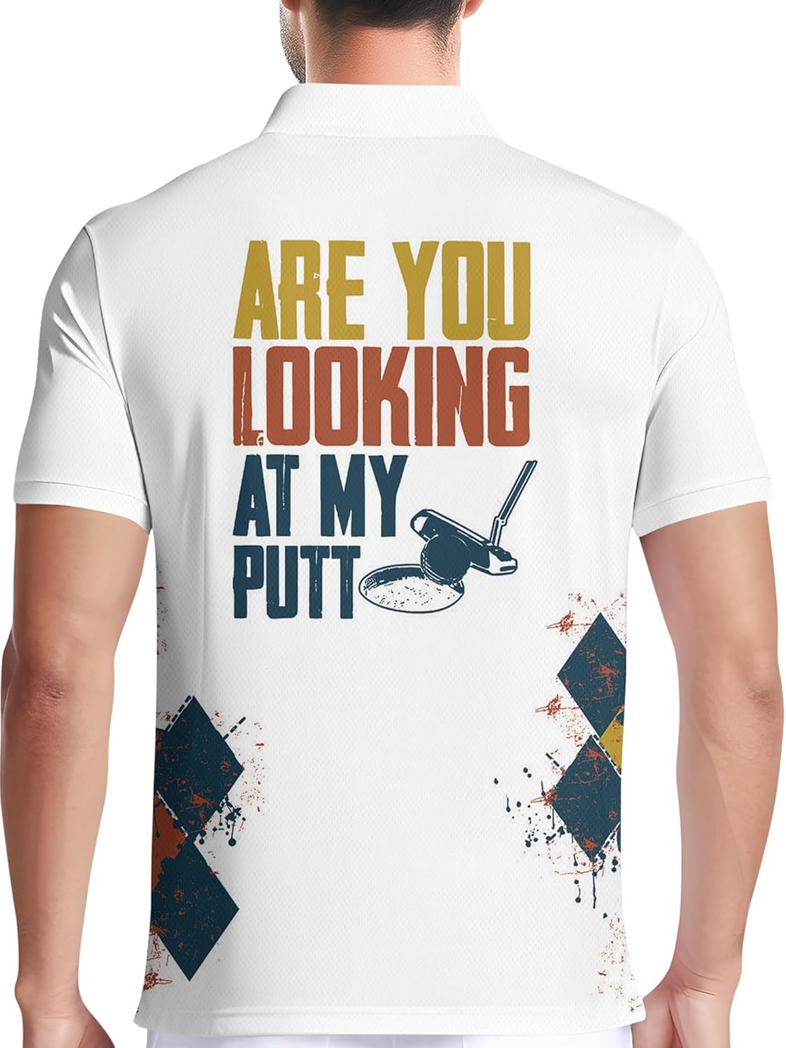 Are You Looking At My Putt Funny Swing Golf Polo Shirtlf Gift For Men, Golf Shirts For Men