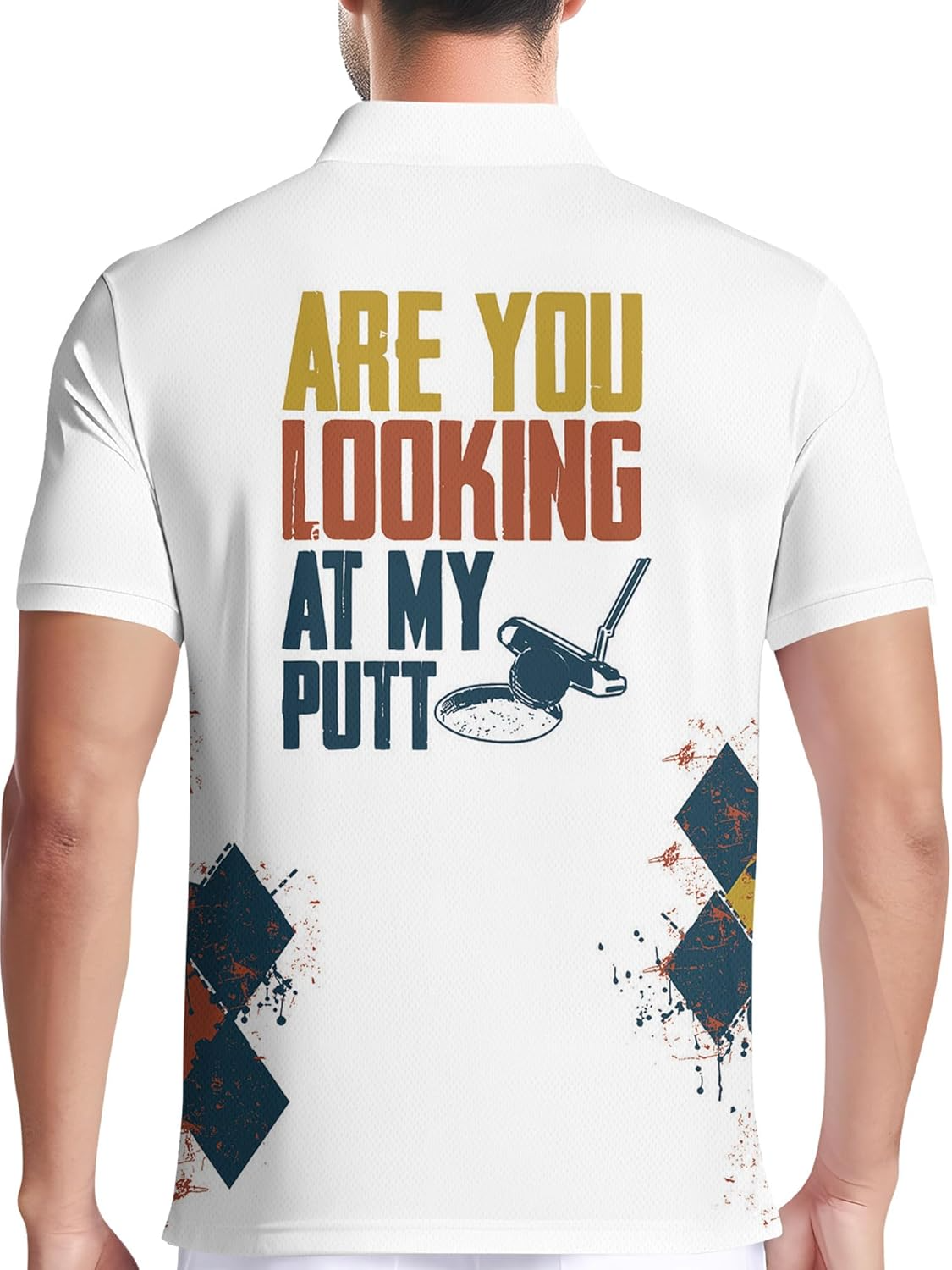 Are You Looking At My Putt Funny Swing Golf Polo Shirtlf Gift For Men, Golf Shirts For Men