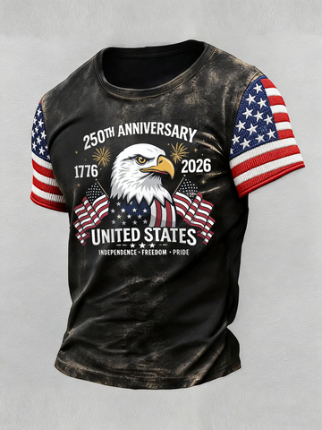 250th Anniversary Independence Freedom Pride Distressed Golf Shirt, Patriotic Golf Shirt, 4th Of July Golf Shirt