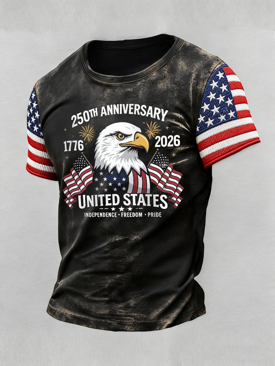 250th Anniversary Independence Freedom Pride Distressed Golf Shirt, Patriotic Golf Shirt, 4th Of July Golf Shirt