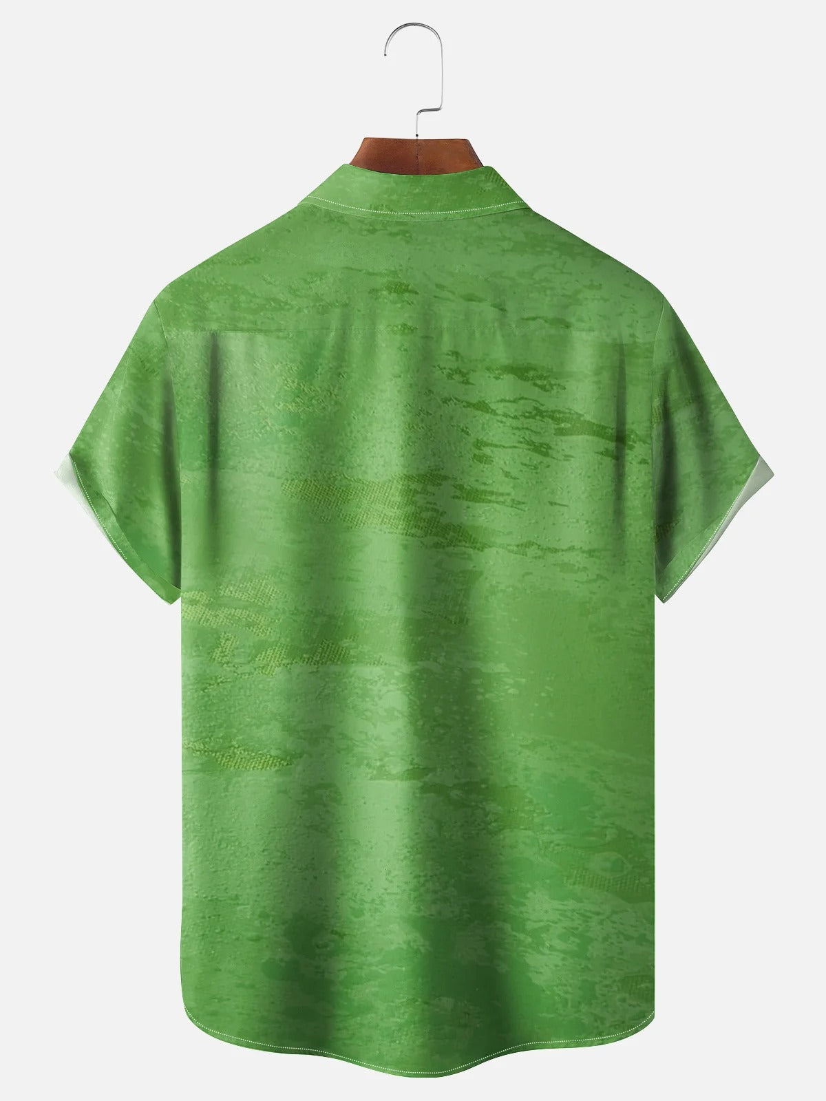 St. Patrick's Day Duck Four-Leaf Clover Lucky Duck Hawaiian Golf Shirt, Tropical Vibe Men's Golf Shirt