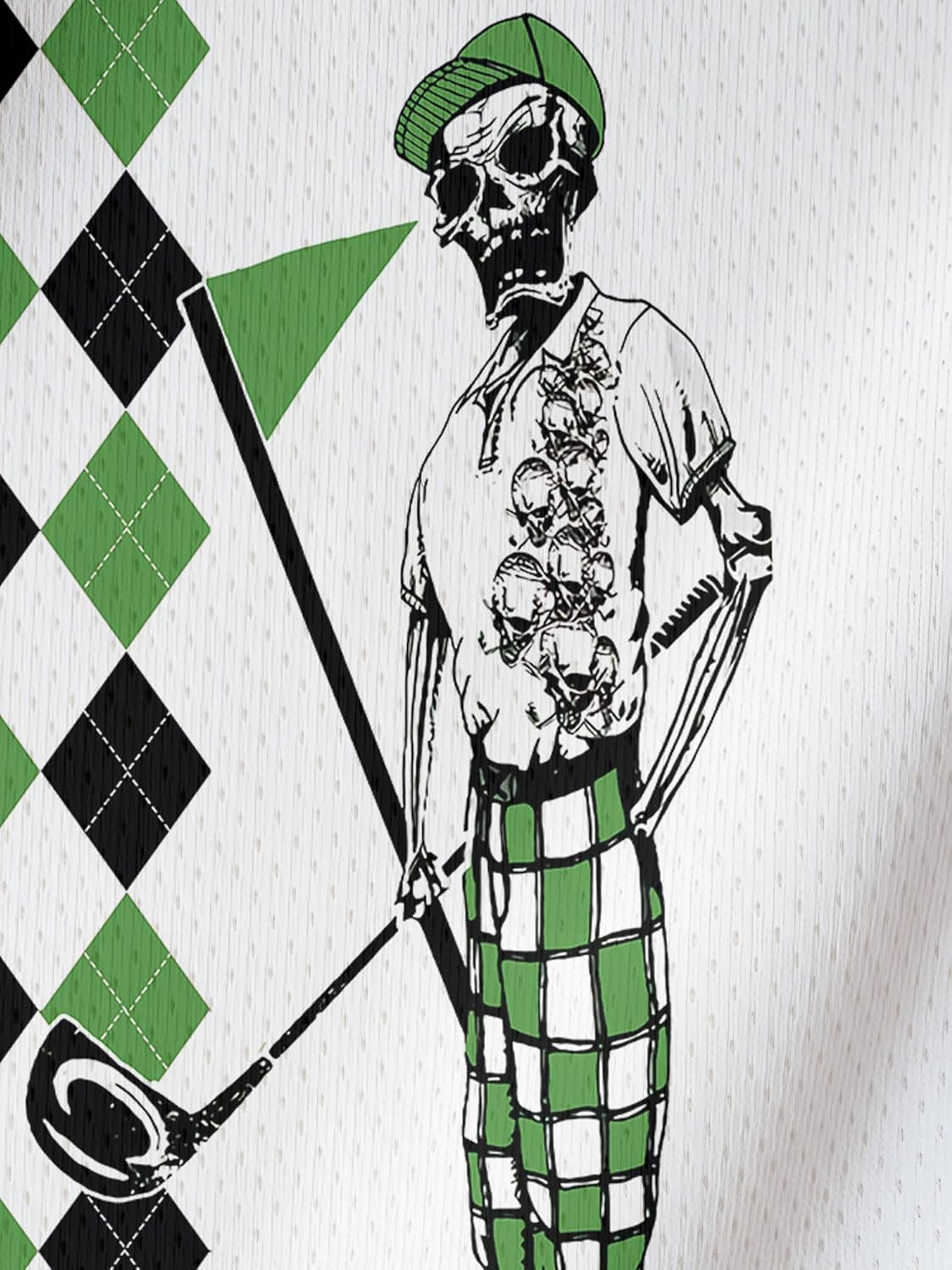 Funny Swing Green Polo Shirtmerican Flag Shirt Patriotic Golf Polo Shirtlf Gift For Men, Golf Shirts For Men
