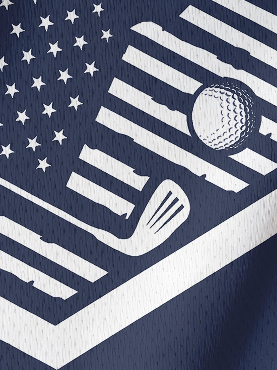Swing Swear Look For Ball Repeat Patriotic American Flag Golf Polo Shirtlf Gift For Men, Golf Shirts For Men