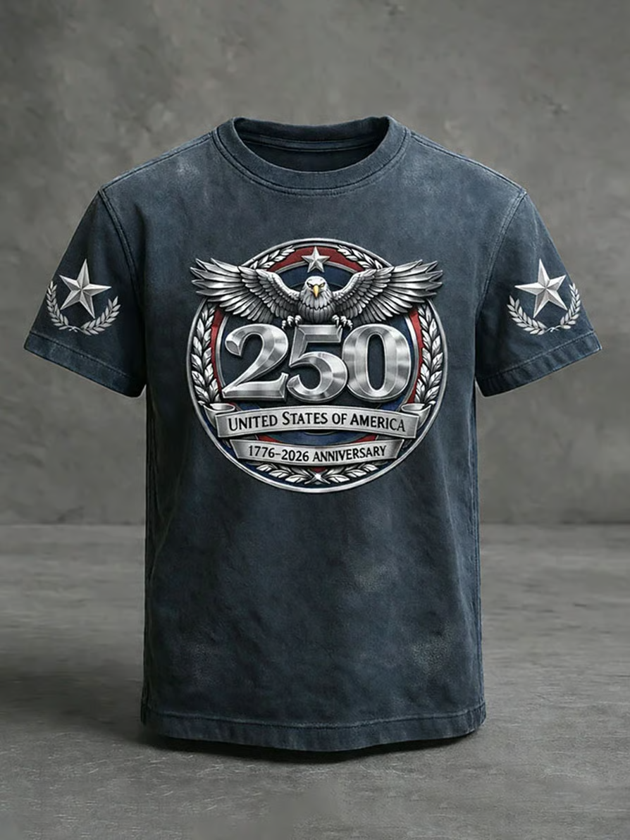 Bald Eagle Flag America 250 1776-2026 Patriotic Golf Shirt, 4th Of July Golf Shirts For Men