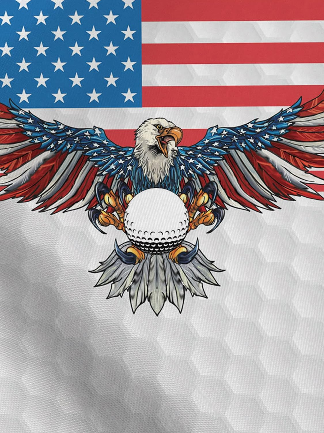 American Flag Eagle Shirt Patriotic Golf Polo Shirtlf Gift For Men, Golf Shirts For Men
