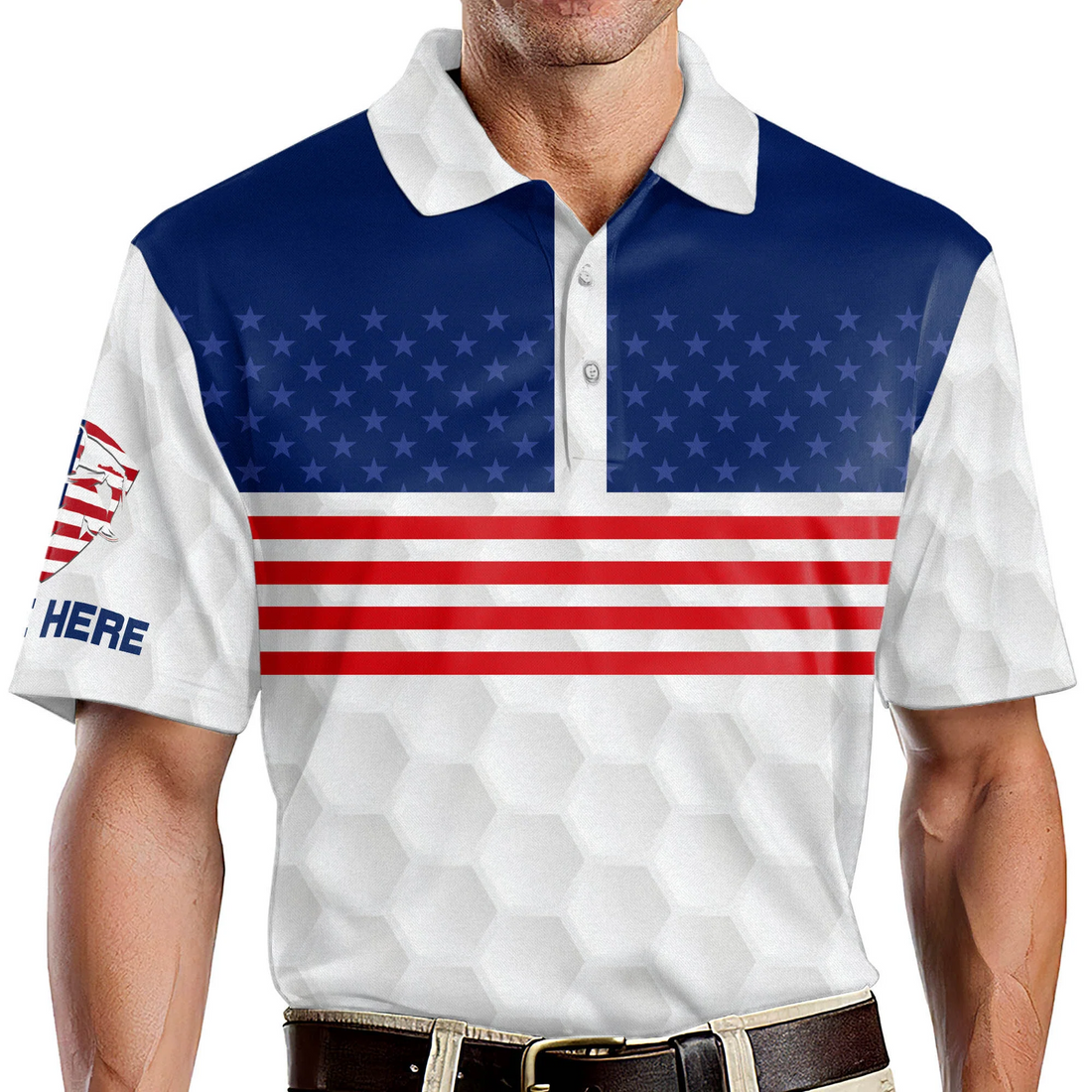 It Takes A Lot of Balls To Golf The Way I Do Patriotic Custom Golf Polo Shirtlf Gift For Men, 250th Anniversary Golf Shirt