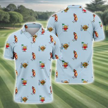 Custom Hot Dog Relish Funny Golf Polo ShirtGolfing Apparel, Golf Gifts For Men