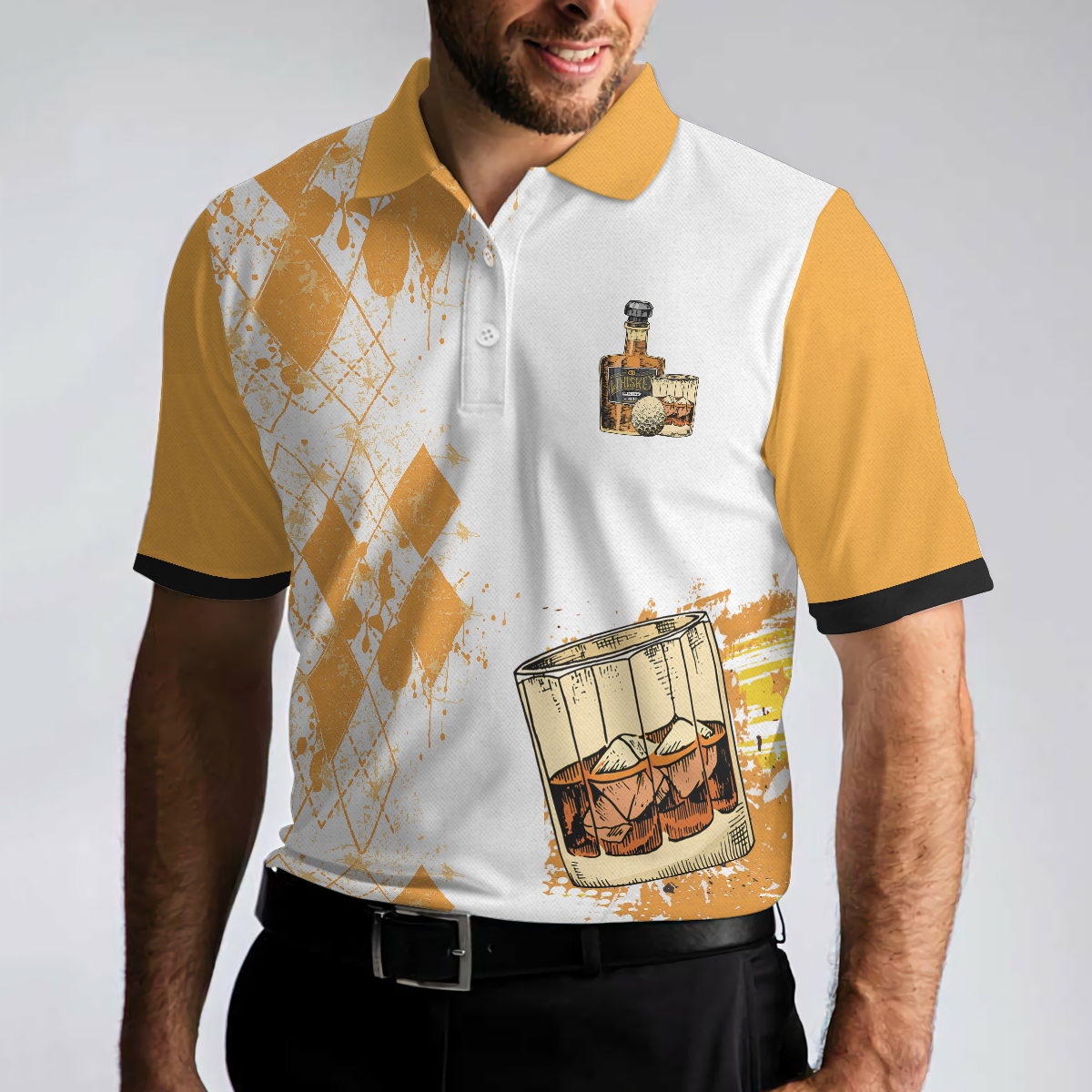 Play Golfs And Take Nap Men's Golf Polo ShirtGolfing Apparel, Mens Golf Gift
