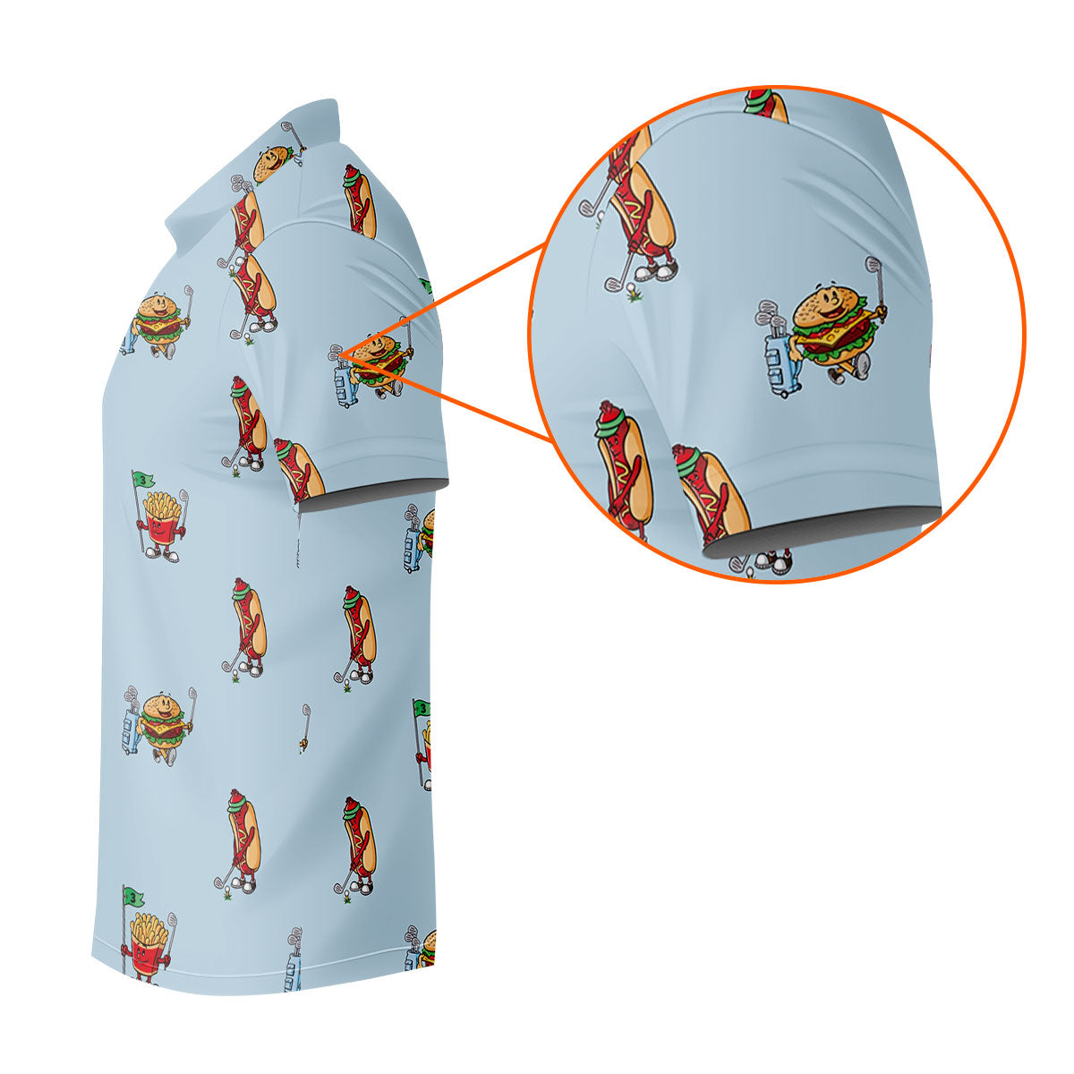 Custom Hot Dog Relish Funny Golf Polo ShirtGolfing Apparel, Golf Gifts For Men